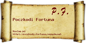 Poczkodi Fortuna névjegykártya